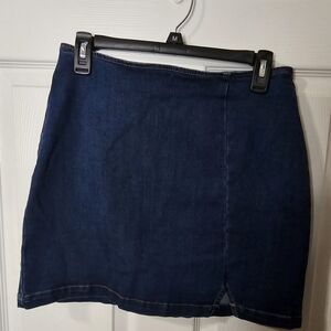 Wild Fable Dark Blue Denim Mini Skirt
